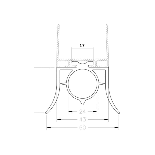 Bodemrubber voor DW contact kamer rond 25mm. 1 Bodemrubber voor DW contact kamer rond 25mm. 1