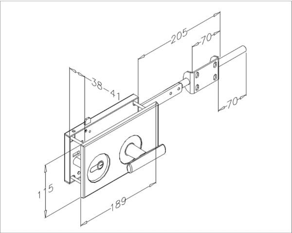 Opbouw cilinderslot. 1 Opbouw cilinderslot. 1