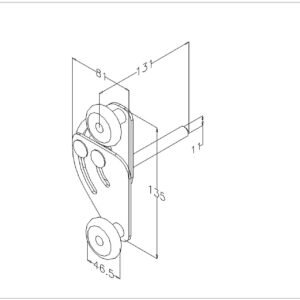 Tandemrol 11mm as. 1 1