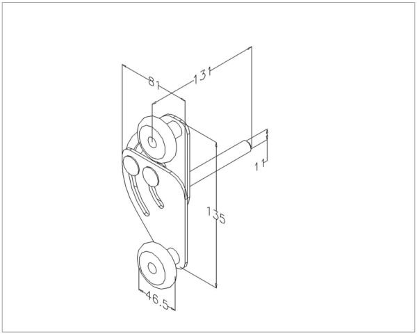 Tandemrol 11mm as. 1 1