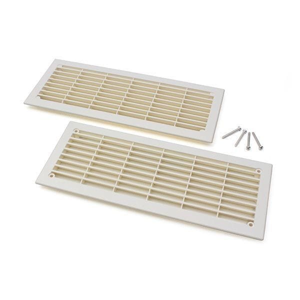 Ventilatierooster wit niet afsluitbaar