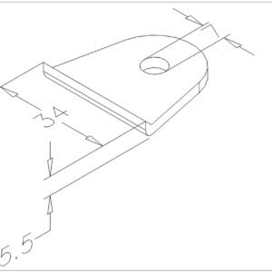 klip voor verstevigingsprofiel 1
