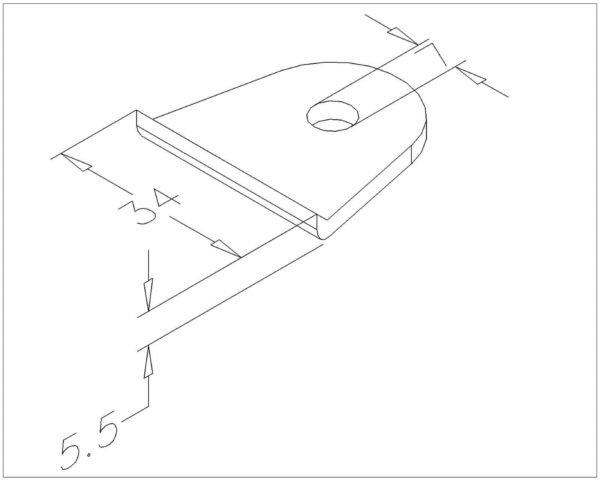 klip voor verstevigingsprofiel 1