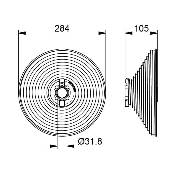 Kabeltrommel VS H6000mm 125 inch asgat. 1