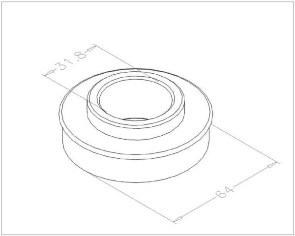 Kogellager 125 inch 64mm uitwendig. 1