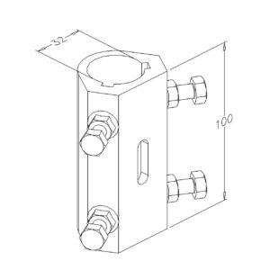 Koppeling vast 125 inch. 1