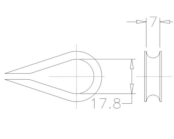 Puntkous 3mm. 1