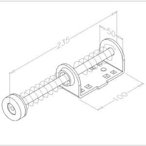 Veerbuffer kort exclusief montageplaat en boutmateriaal. 1 Veerbuffer kort exclusief montageplaat en boutmateriaal. 1