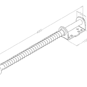 Veerbuffer lang inclusief montageplaat. 1 Veerbuffer lang inclusief montageplaat. 1