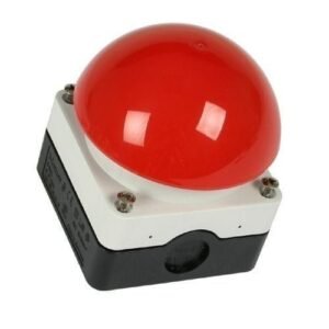 GEBA Voet en handdrukknop KDT 1B rood