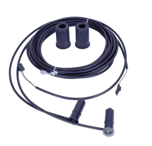 Optosensorset met LED indicatie kabel 65m05m red.hulzen 2112 en stekker