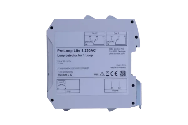 Lusdetector met display voor 1 inductielus type PROLOOP LITE 1230. 2
