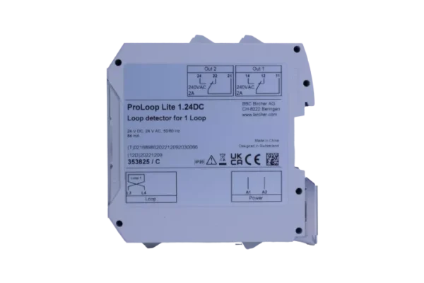 Lusdetector met display voor 1 inductielus type PROLOOP LITE 124. 2