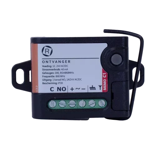 Ontvanger NANO2 RDA 1K 868MHz 200 geheugenplaatsen 12.24Vacdc