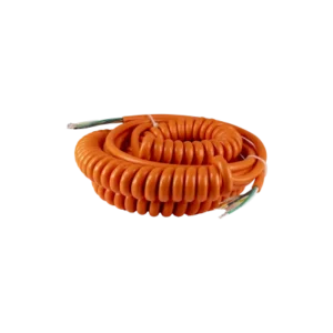 Spiraalkabel oranje 5x05mm² lengtes 30 100 160cm