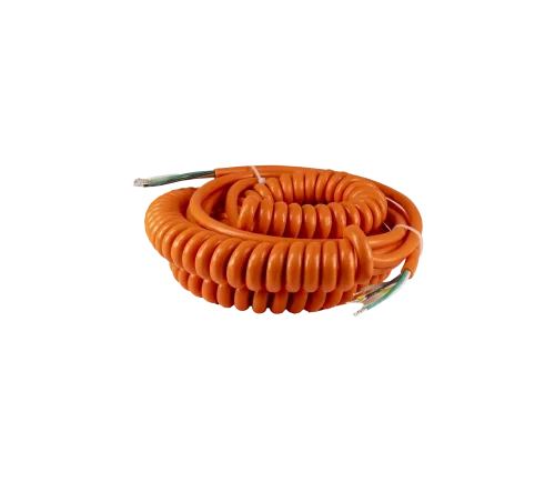 Spiraalkabel oranje 5x05mm² lengtes 30 100 160cm