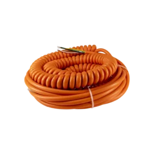 Spiraalkabel oranje 5x05mm² lengtes 30 100 500cm