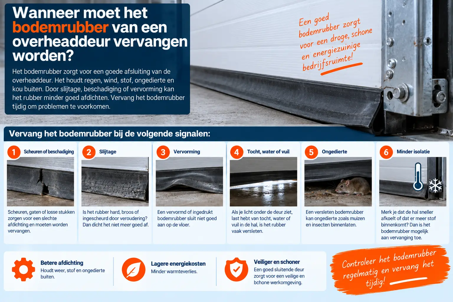 Home 10 Wanneer moet het bodemrubber worden vervangen