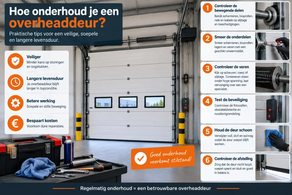 Hoe onderhoud je een overheaddeur? 2 onderhoud overheaddeur