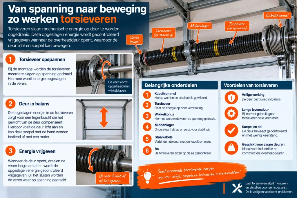 werking van torsieveren
